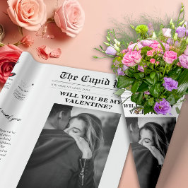 Papel De Presente Jornal dia de os namorados Nossa Linha de Tempo da