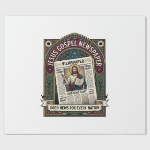 Papel De Presente Jornal do Evangelho de Jesus Jornal Cristão F