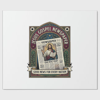 Papel De Presente Jornal do Evangelho de Jesus Jornal Cristão F