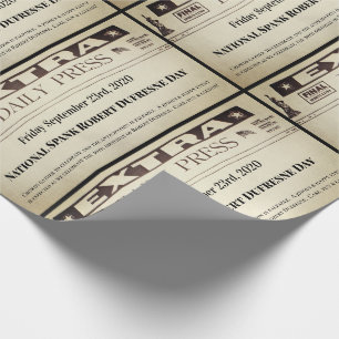 Papel De Presente Jornal personalizado divertimento