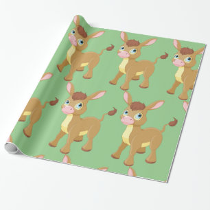 Papel De Presente Jovem Donkey