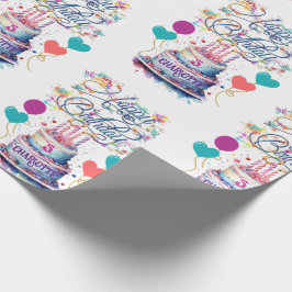 Papel De Presente Jovens Meninos Aniversário Adicione Nome Idade Bon