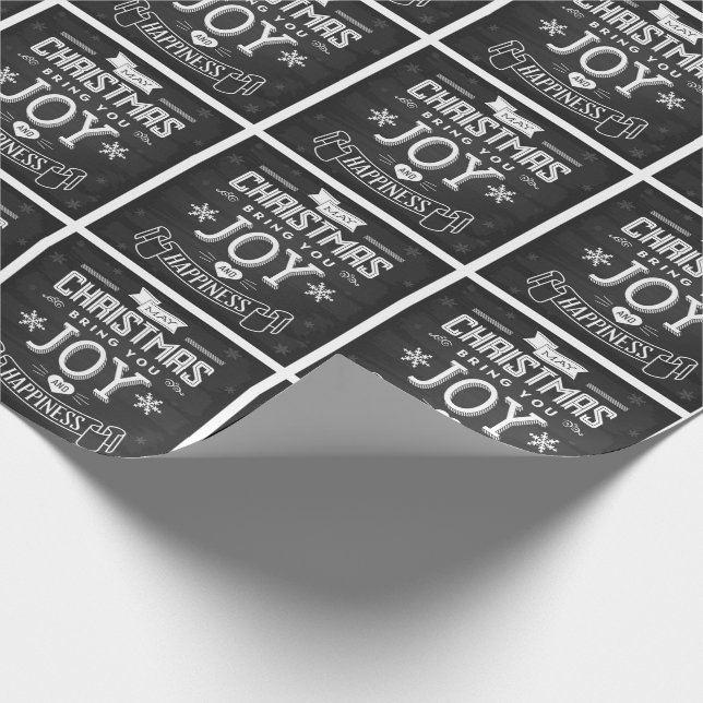 Papel De Presente Joy Natal Chalkboard (Ponta)