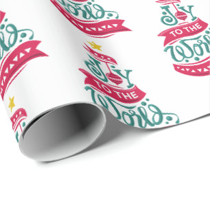 Papel De Presente Joy para a tipografia das citações de Natal do Mun