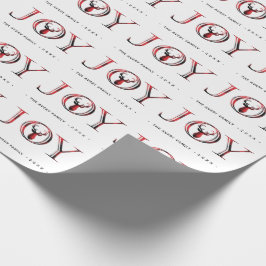 Papel De Presente Joy personalizado Natal elegante