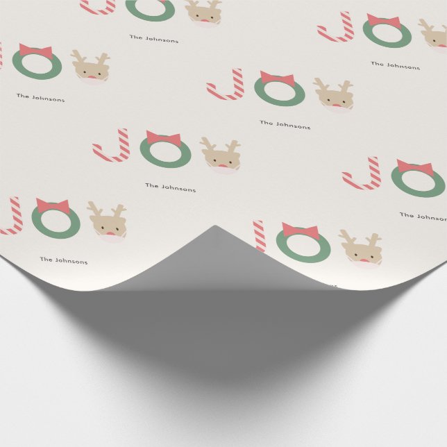 Papel De Presente Joy Reindeer com Feriado de Natal de Mask Cream (Ponta)