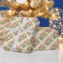 Papel De Presente Joy to the World Wrapping Paper
