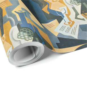 Papel De Presente Juan Gris Natureza-Morta com Fruteira e Bandolim