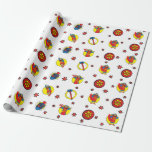 Papel De Presente Judjah Maccabee, O Colorido do Martelo<br><div class="desc">Judah Maccabee, O Martelo! Vai Judah, vai Judah!! Papel de embrulho divertido para o bebê :) Aproveite o tema de combinar em guardanapos, placas, balões e muito mais! A cor de fundo pode ser alterada! Adicione texto à quebra de presente, se quiser. Basta escolher a cor, o tamanho e a...</div>