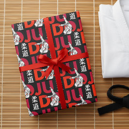 Papel De Presente Judo Pattern - Bold and Dynamic