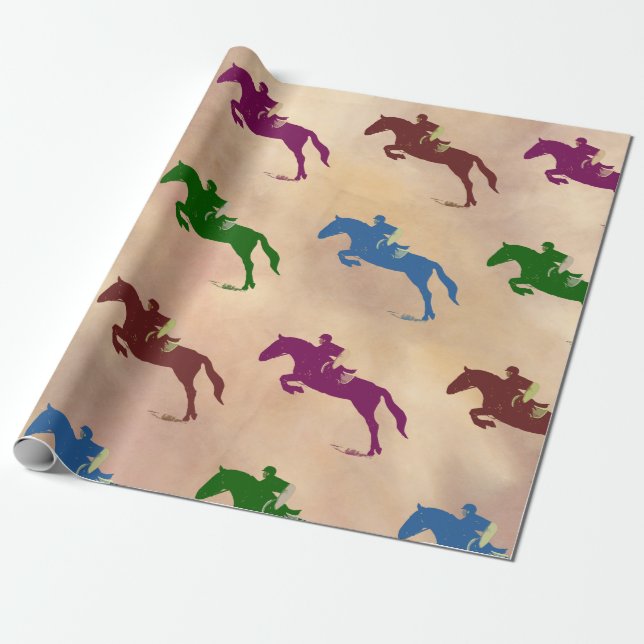 Papel De Presente Jumper de Cavalo (Desenrolado)