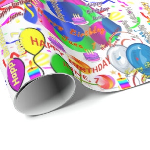 Papel De Presente Junho, 7 de Aniversário