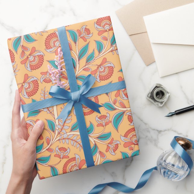 Papel De Presente Kalamkari (Presentear)