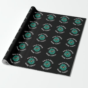 Papel De Presente Kale-e-brate Good Times Engraçado Veggie Pun Dark