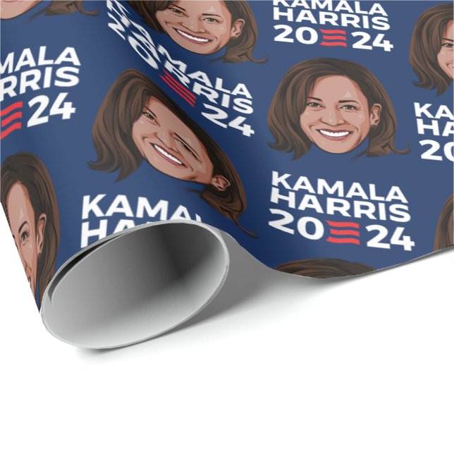Papel De Presente Kamala Harris 2024 (Ponta do rolo)