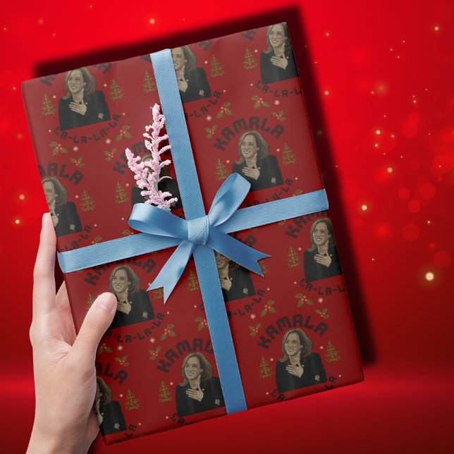 Papel De Presente Kamala Harris Christmas (Criador carregado)