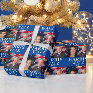 Papel De Presente Kamala Harris E Tim Walz 2024