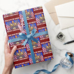 Papel De Presente Kamala Harris Felry Christmas Red<br><div class="desc">Kamala Harris Como ousamos Falar Um Feliz Livro Vermelho De Natal</div>