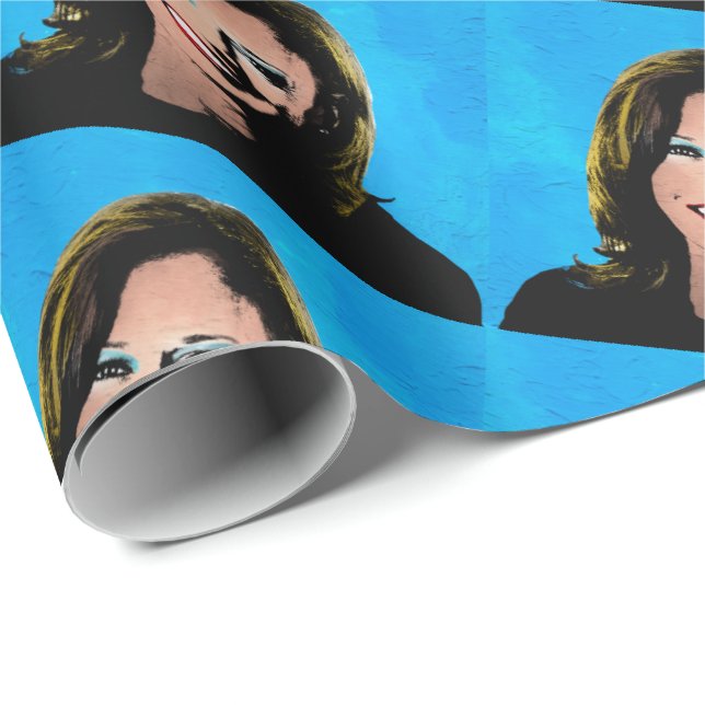 Papel De Presente Kamala Harris Pop (Ponta do rolo)