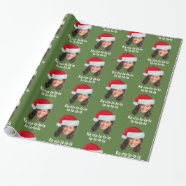 Papel De Presente Kamala Santa Hat - Biden Harris 2020 feriado engra