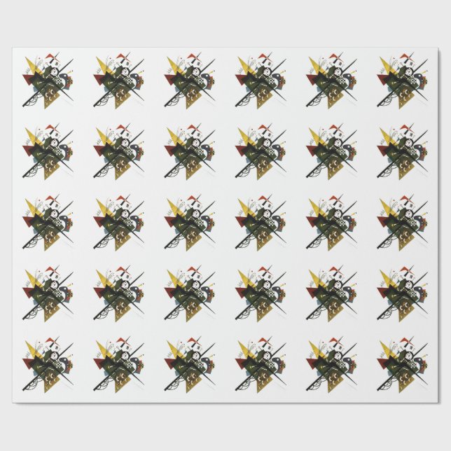 Papel De Presente Kandinsky em Branco II - Arte Expressionista Abstr (Aberto)