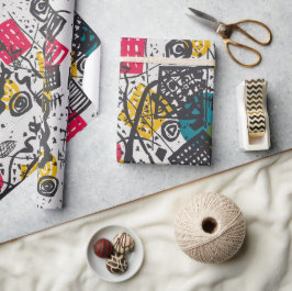 Papel De Presente Kandinsky Small Worlds V Abstrato Classic