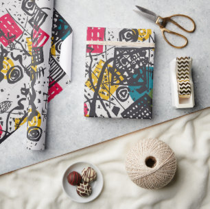 Papel De Presente Kandinsky Small Worlds V Abstrato Classic