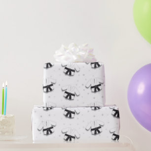 Papel De Presente Karate Pattern