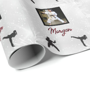 Papel De Presente Karate Winter Wonder Personalised Photo & Name