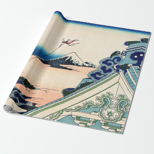 Papel De Presente Katsushika Hokusai - Templo Asakusa Honganji, Edo