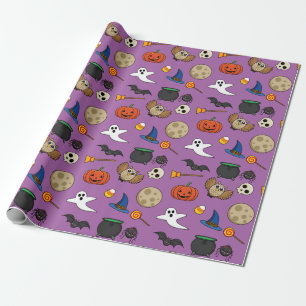 Papel De Presente Kawaii Halloween Pack
