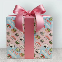 Kawaii Sushi Matcha Food Pattern Frame