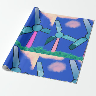 Papel De Presente Kawaii Windmill Dreams embrulhando papel