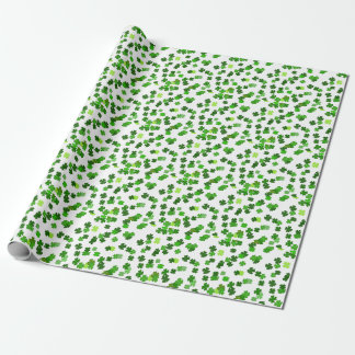 Papel De Presente Kelly verde “Shamrocks Caindo”