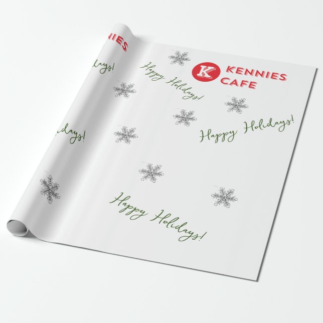 Papel De Presente Kennies Cafés Wrapping Paper (Desenrolado)