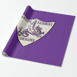 Papel De Presente Kettering, Ohio Fighting Fairmont Dragons Logo