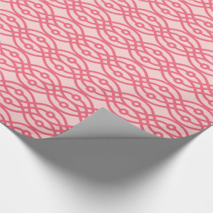 Papel De Presente Kimono impressão, rosa-coral