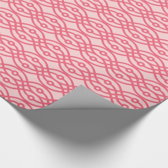 Papel De Presente Kimono impressão, rosa-coral (Ponta)