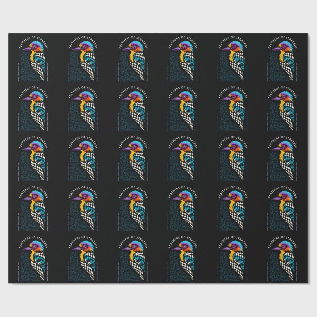 Papel De Presente kingfisher (Aberto)