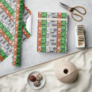 Papel De Presente Kiss Me Irish Flag