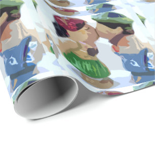 Papel De Presente Kisses