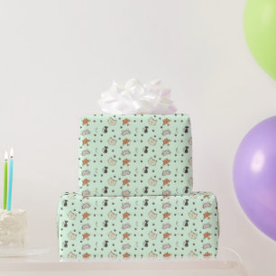 Papel De Presente Kitty Cat Pattern