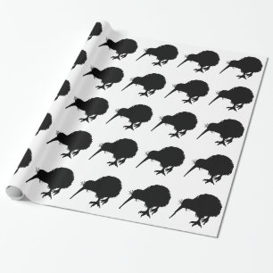 Papel De Presente Kiwi Bird Silhouette
