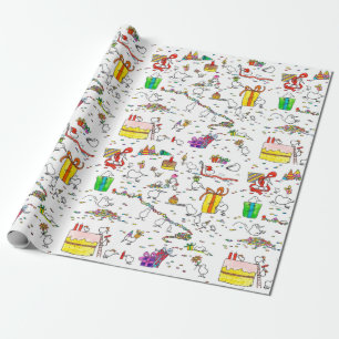 Papel De Presente Kiwi Birthday Wraping Paper de Nicole Janes