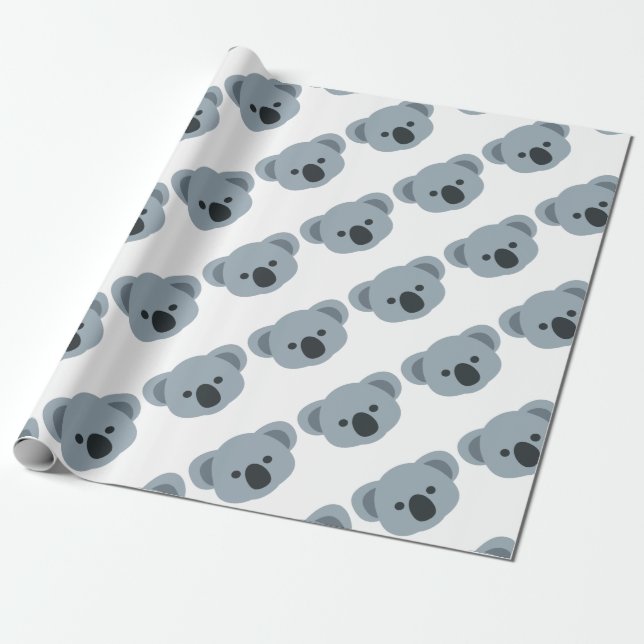 Papel De Presente Koala emoji (Desenrolado)