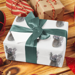 Papel De Presente Koala Hang No Urso Cóctil Traseiro Da Austrália