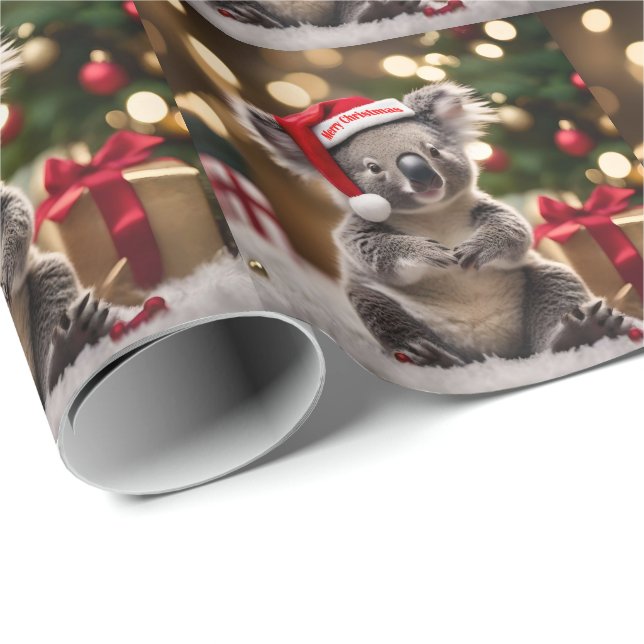 Papel De Presente "Koala Kris Kringle: Natal Abaixo" (Ponta do rolo)
