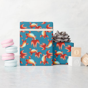 Papel De Presente Koi Fish