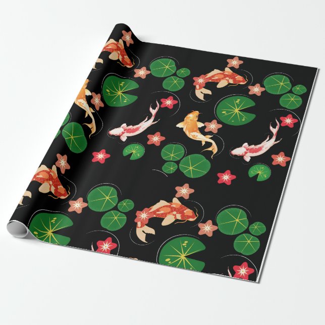 Papel De Presente koi fishes (Desenrolado)
