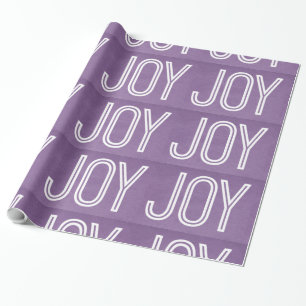 Papel De Presente Kraft Joy Wrapping Paper, Roxo